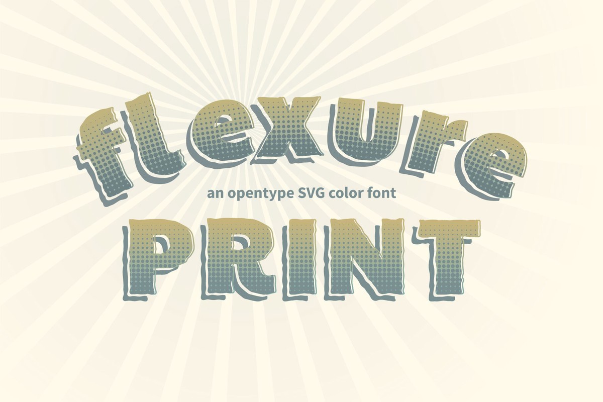 Flexure Print Font preview