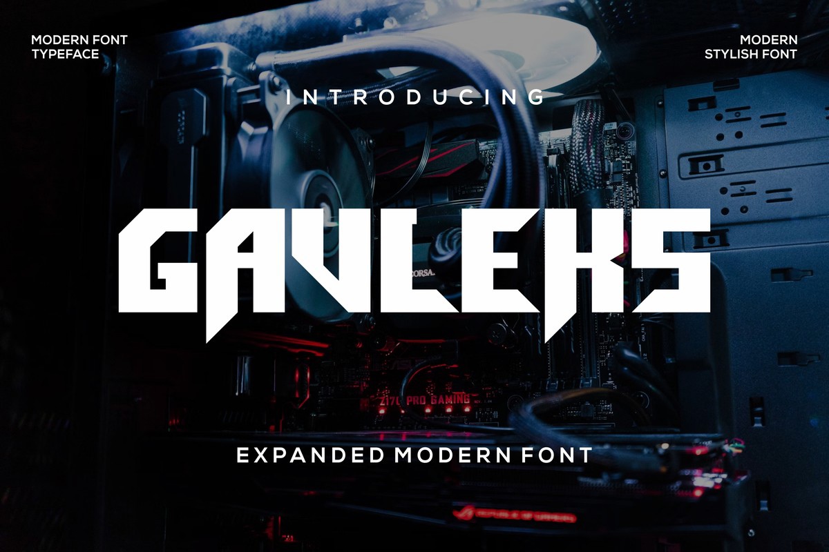 Gavlexs Font preview