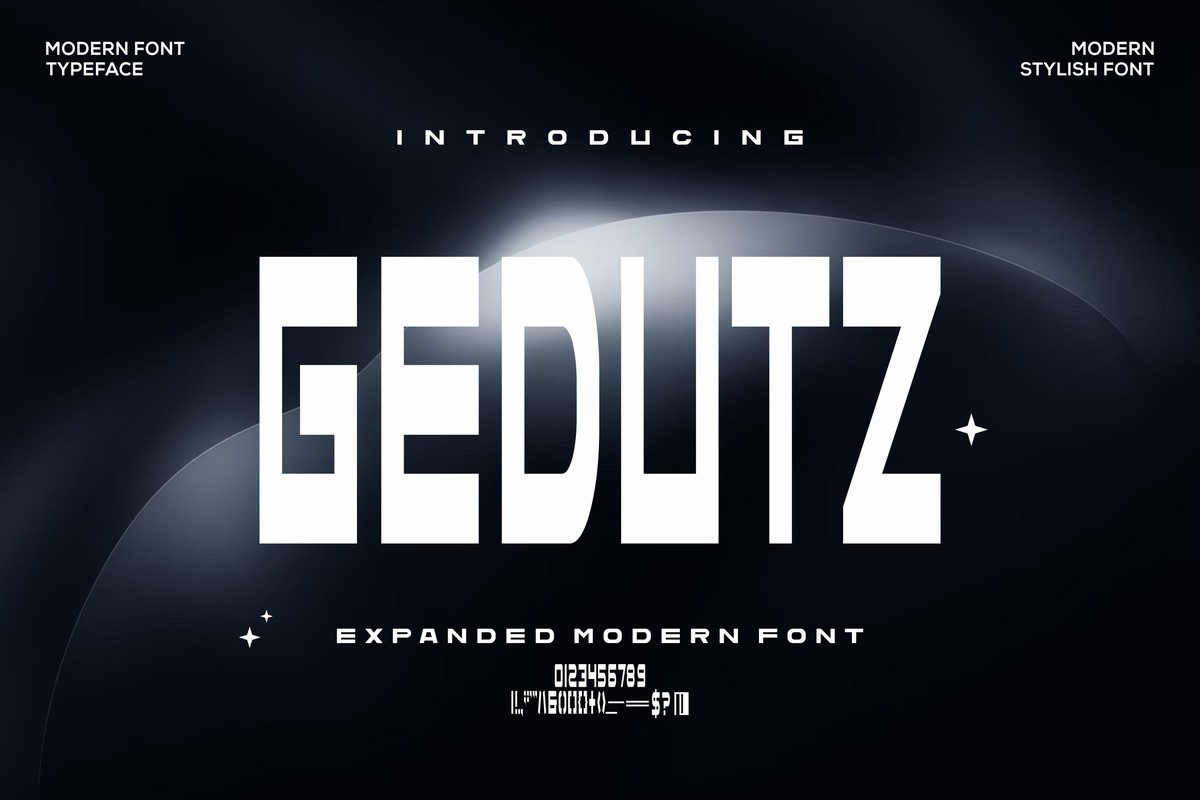 Gedutz Font preview