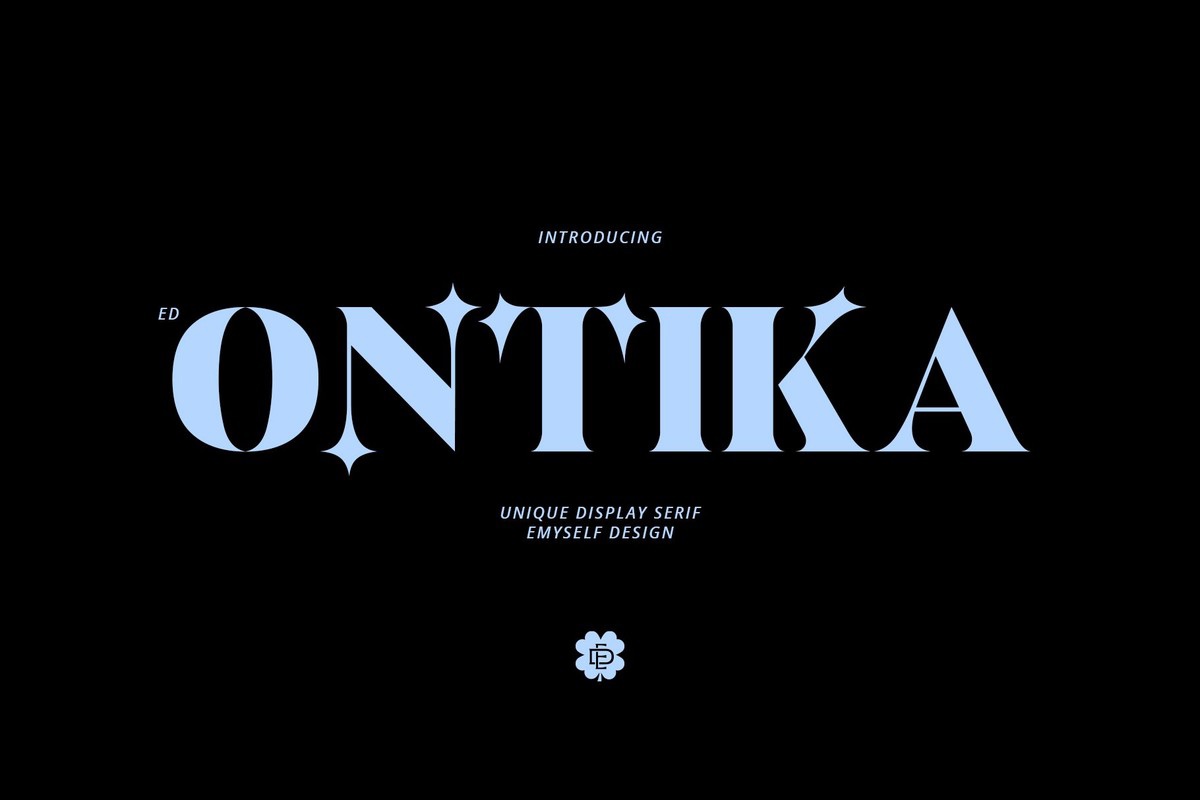 ED Ontika Font preview