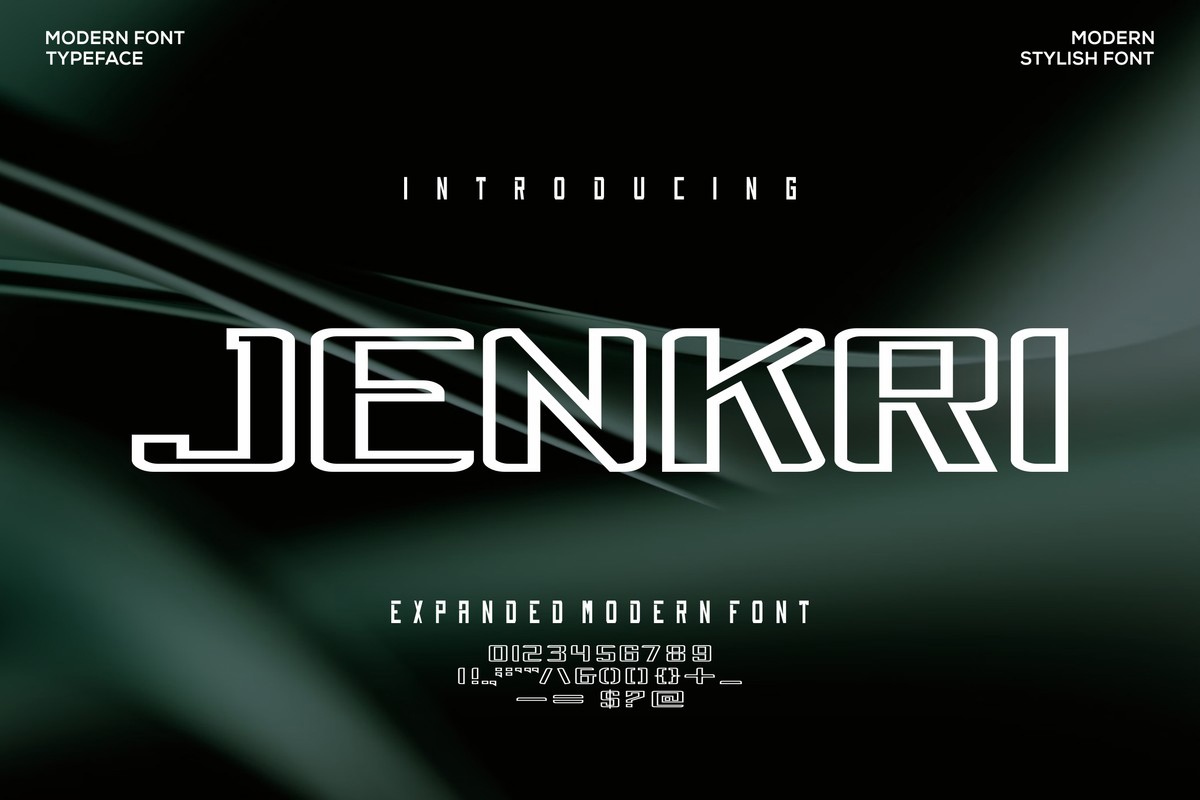 Jenkri Regular Font preview