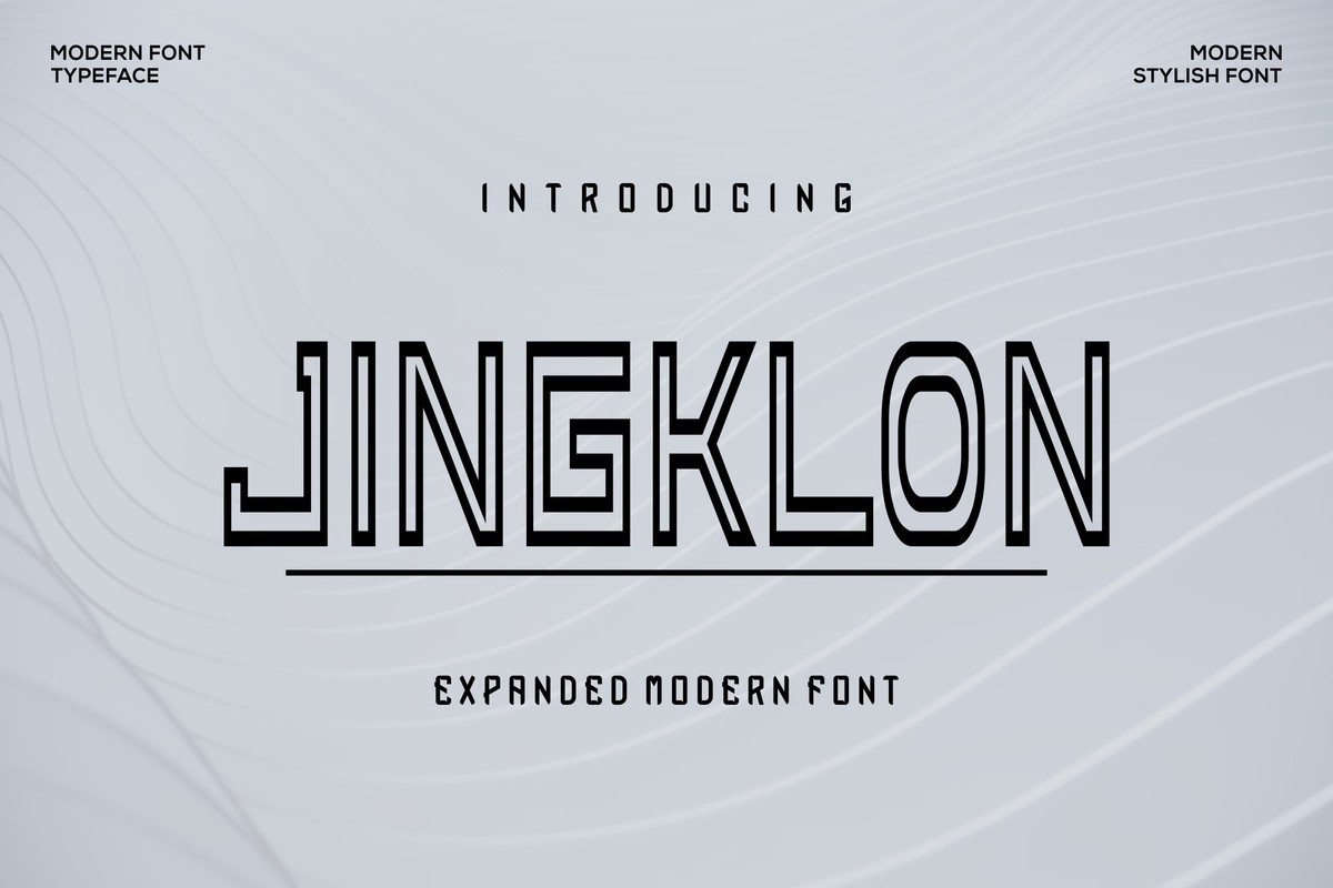 Jingklon Regular Font preview