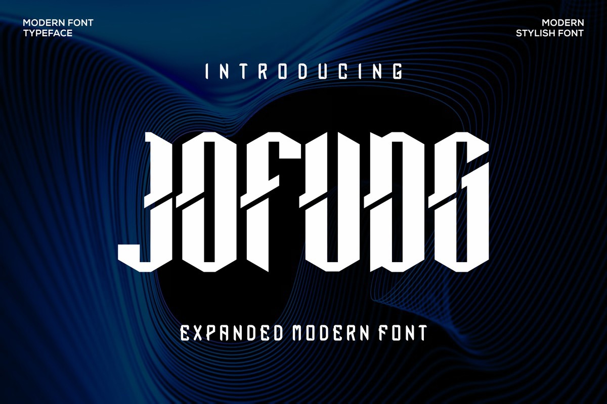 Jofudg Font preview