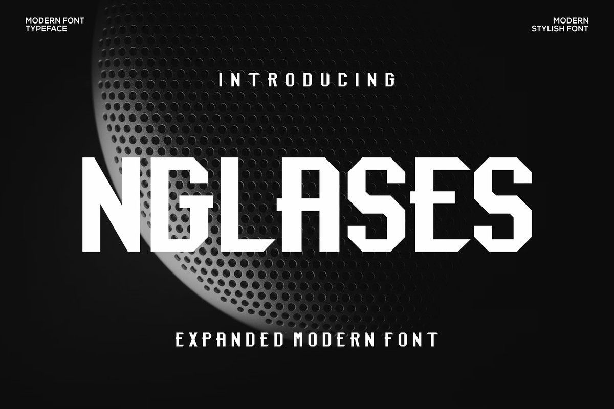 Nglases Font preview