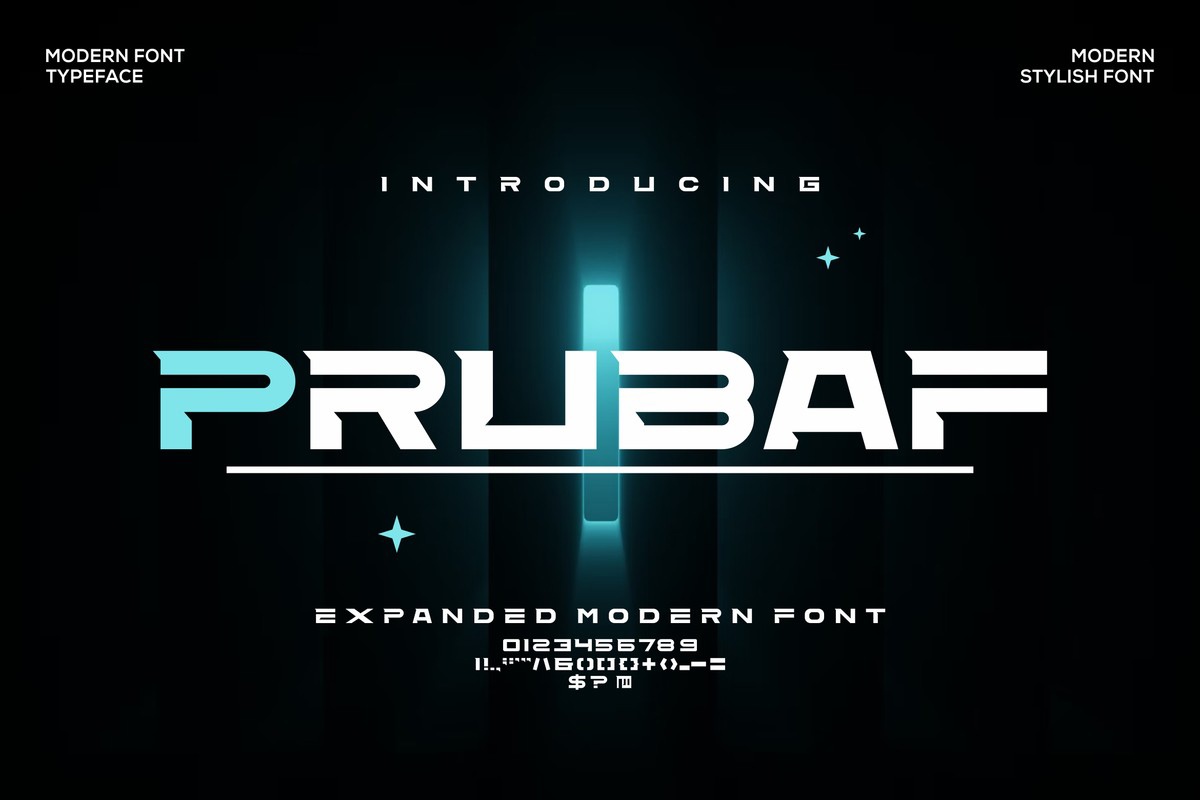 Prubaf Font preview