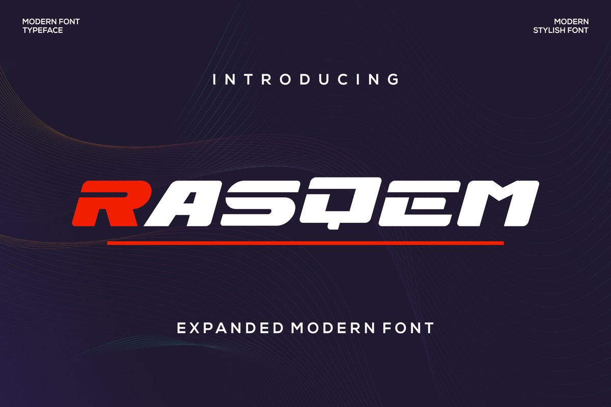 Rasqem Font preview