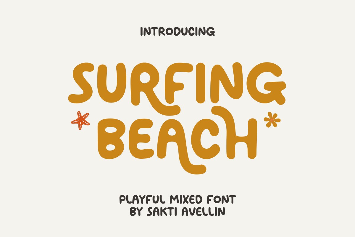 Surfing Beach Font preview