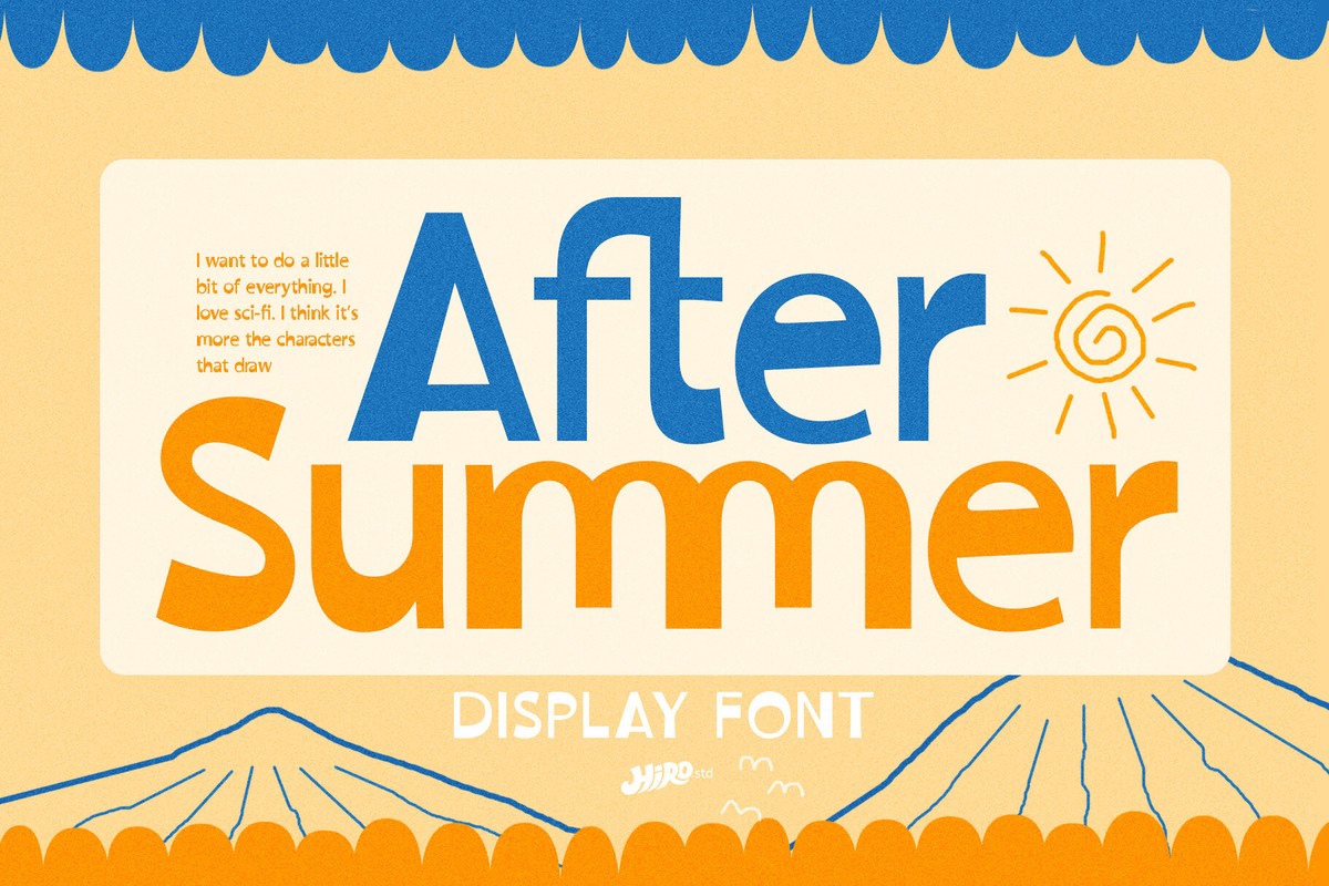 After Summer Font preview