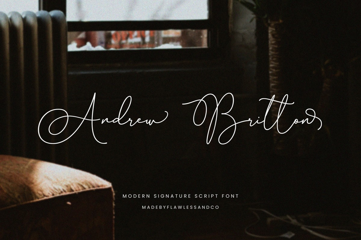 Andrew Britton Font preview