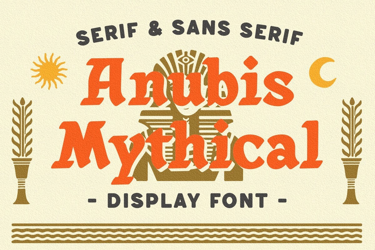 Anubis Mythical Font preview