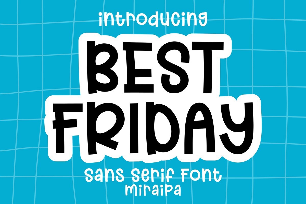 Best Friday Font preview