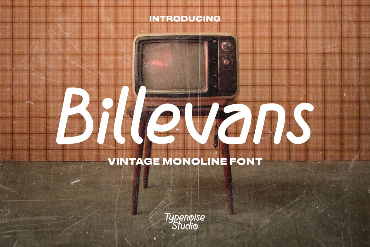 Billevans Font preview