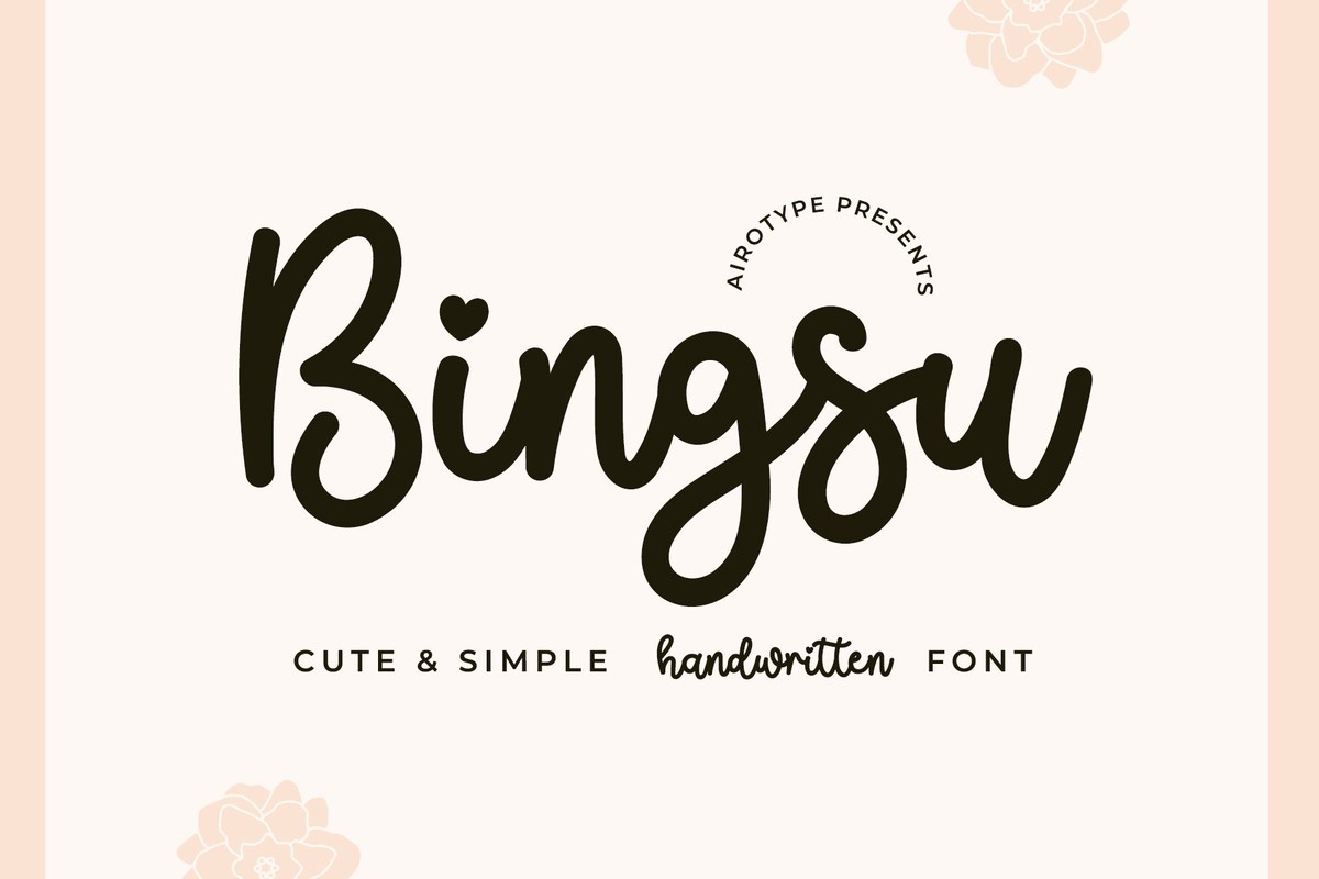 Bingsu Font preview