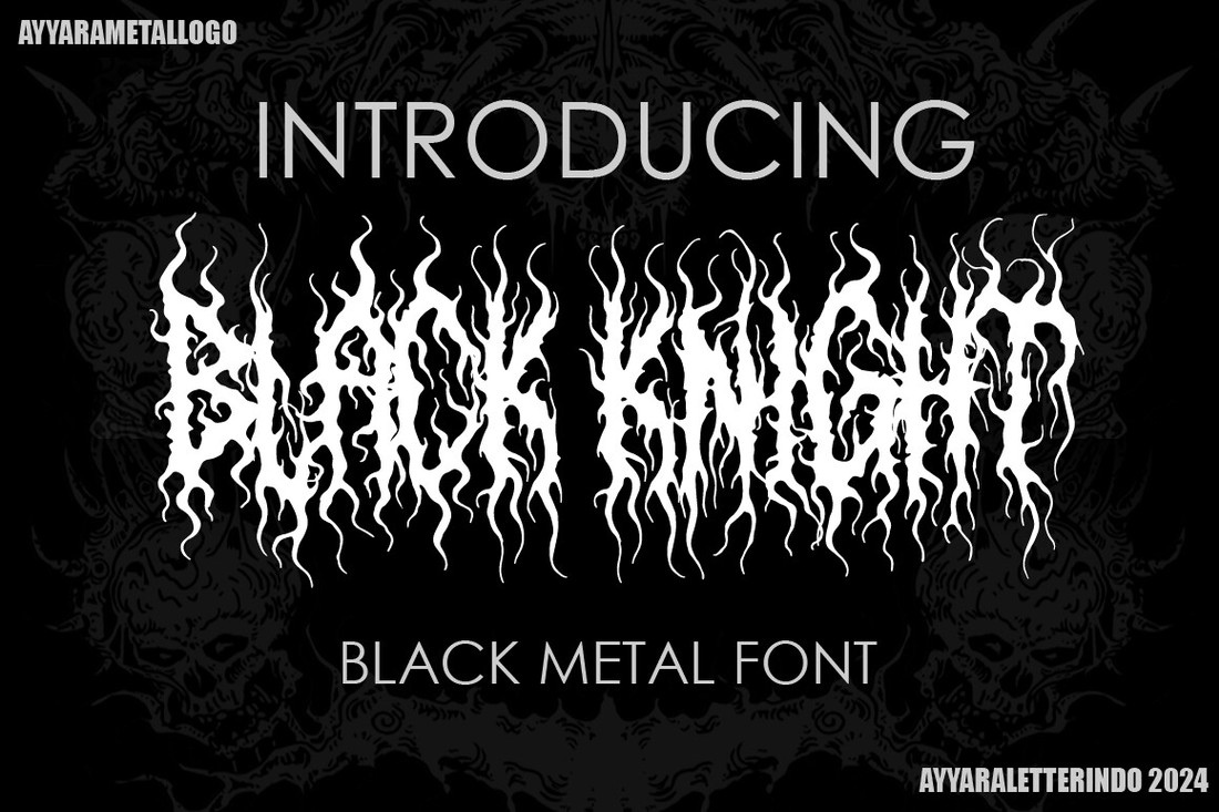 Black Knight Font preview