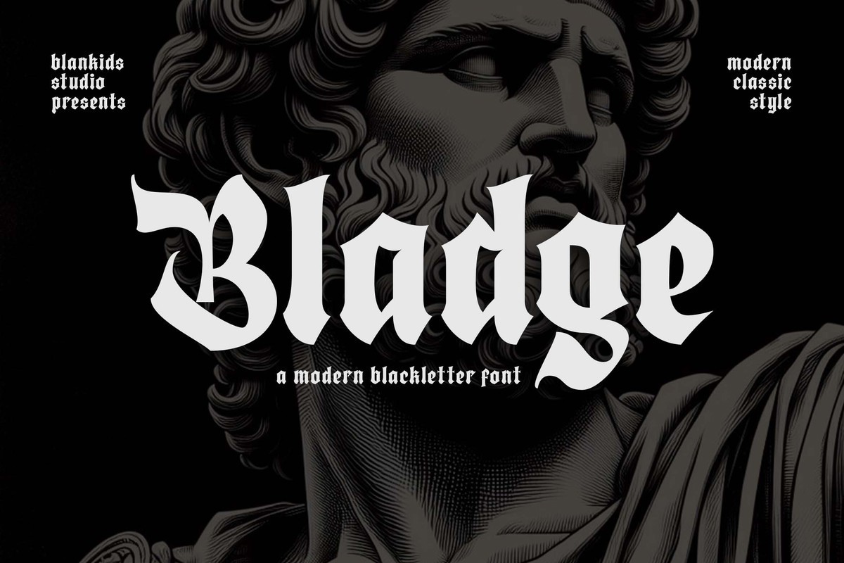 Bladge Font preview