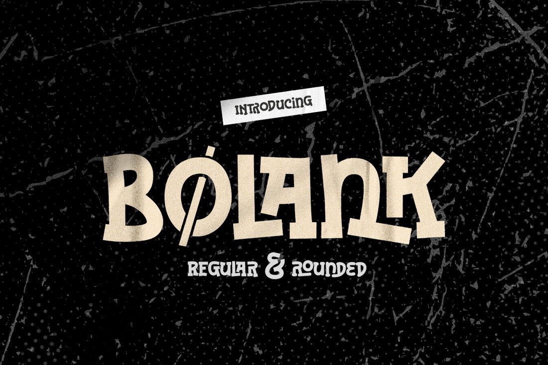 Bolank Font preview