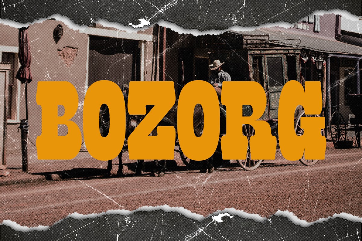 Bozorg Font preview