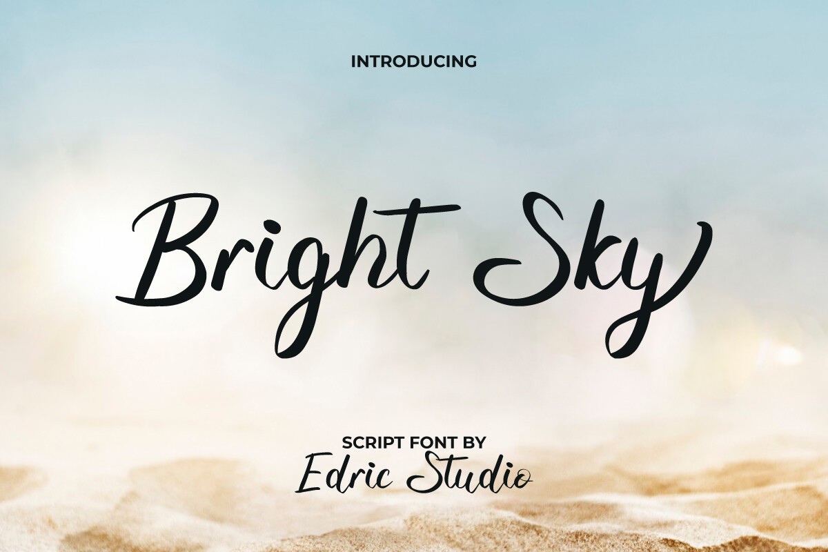 Bright Sky Regular Font preview