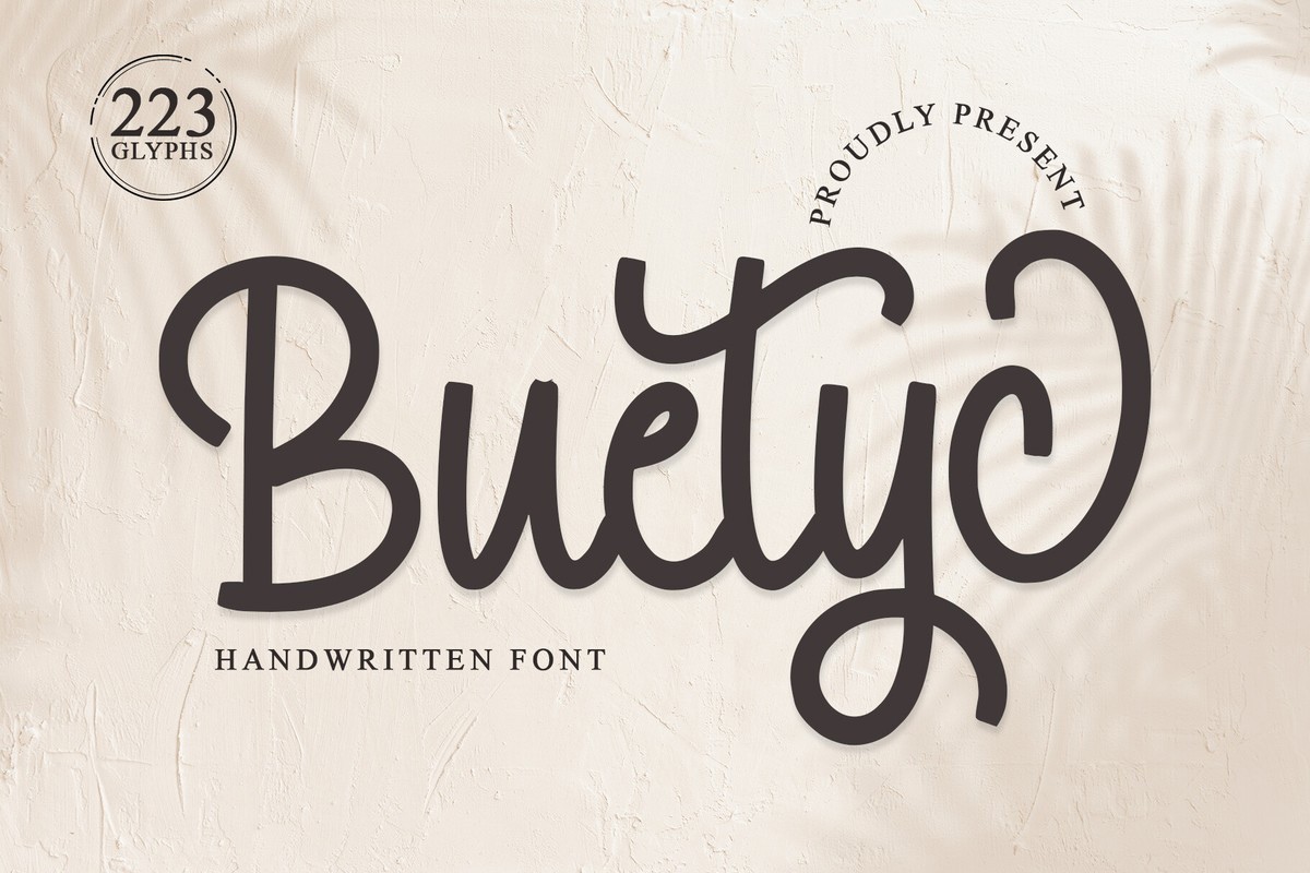 Buetyc Font preview