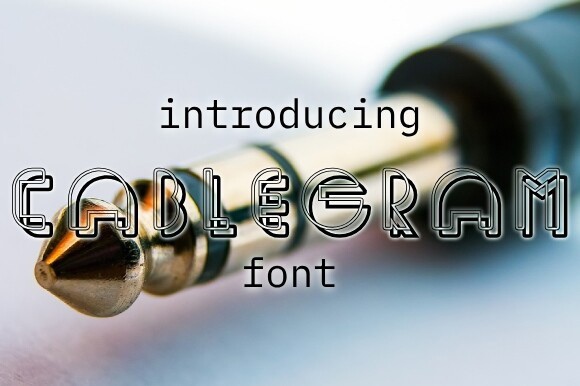 Cablegram Font preview