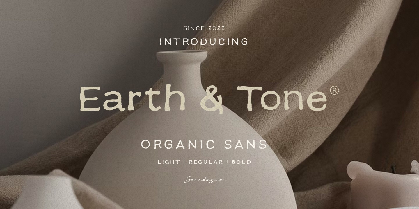 Earth Tone Font preview