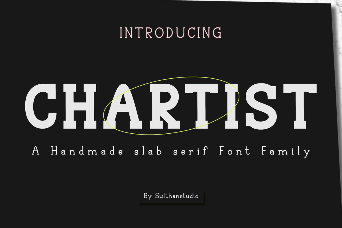 Chartist Bold Font preview