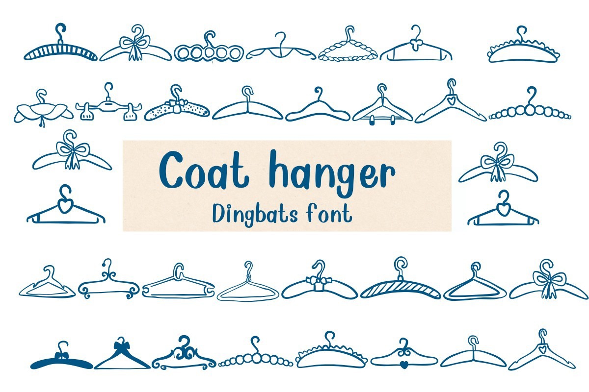 Coat Hanger Font preview