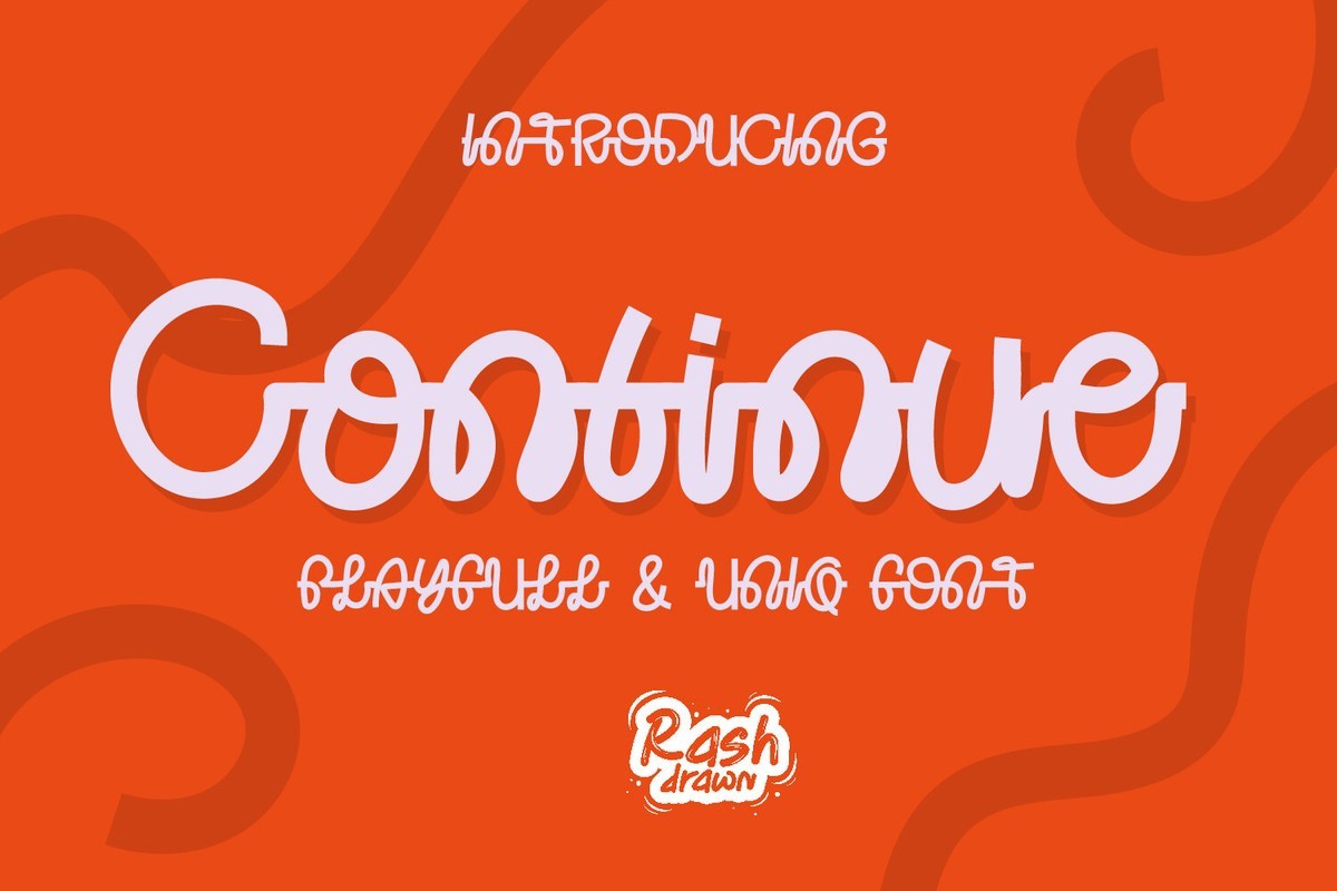 Continue Font preview