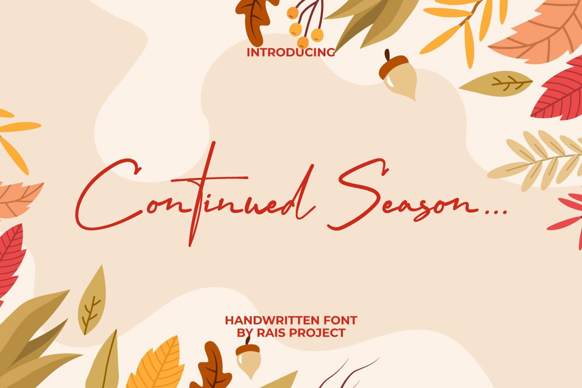 Continued Season Font preview