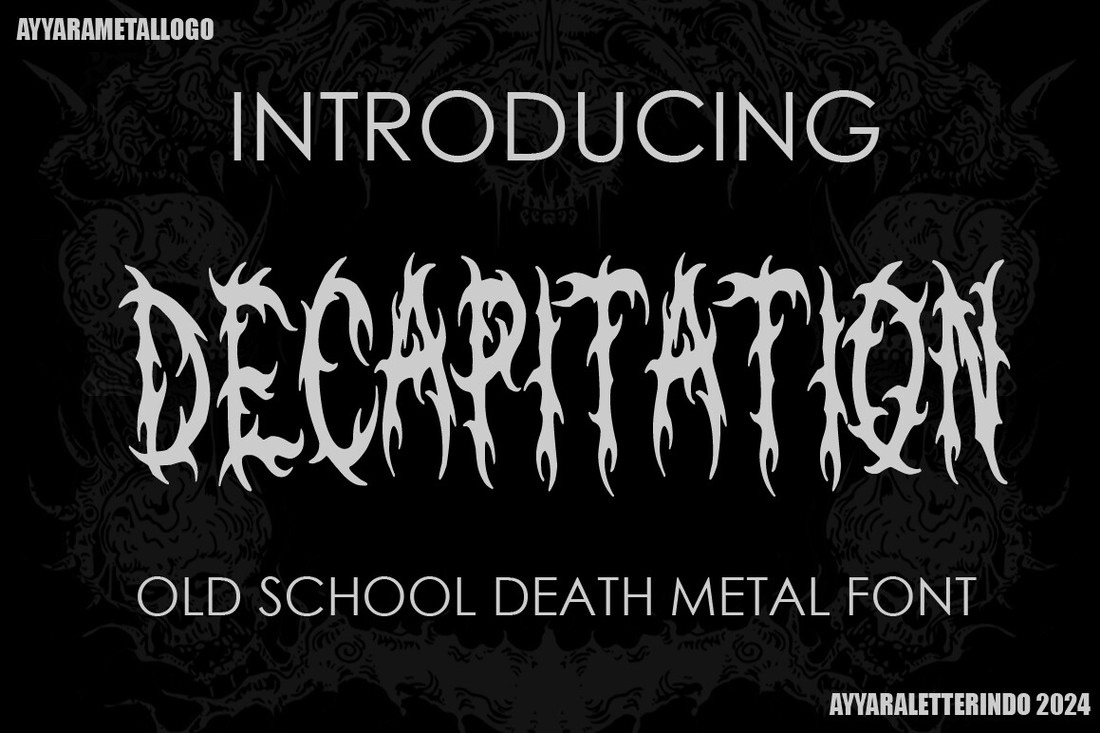 Decapitation Font preview