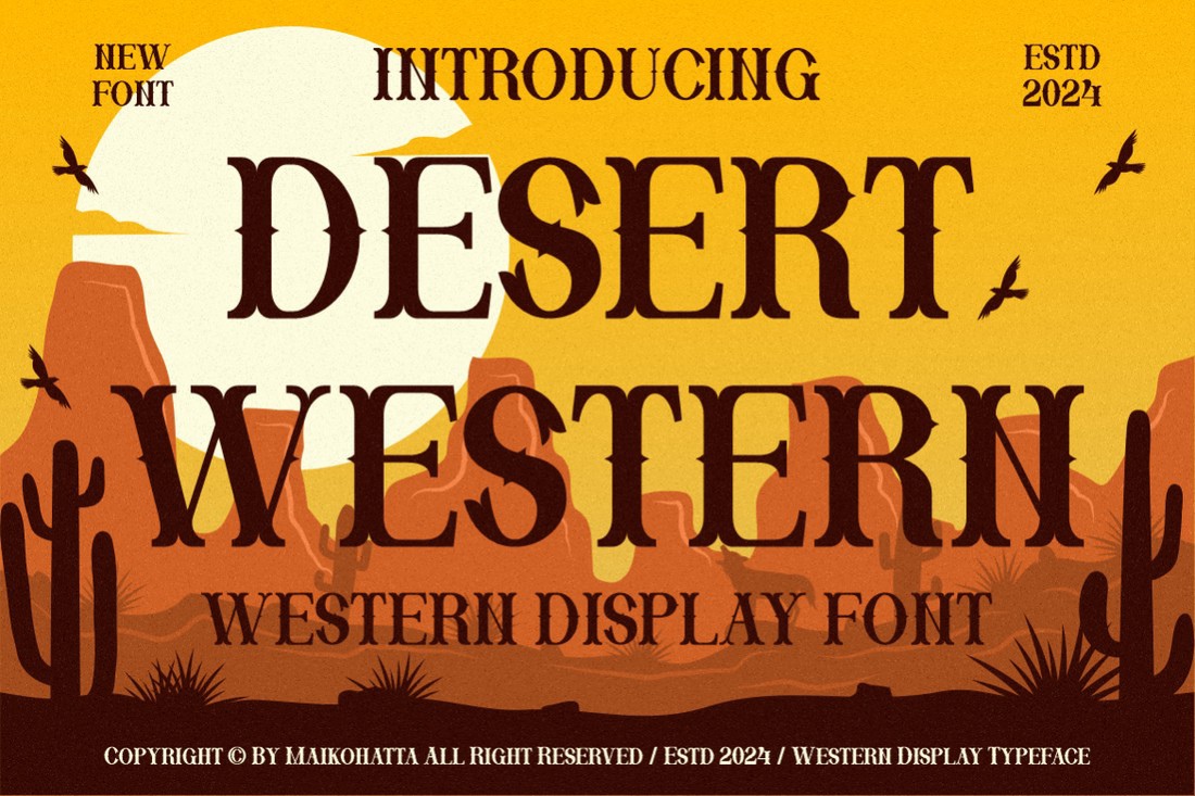 Desert Western Font preview