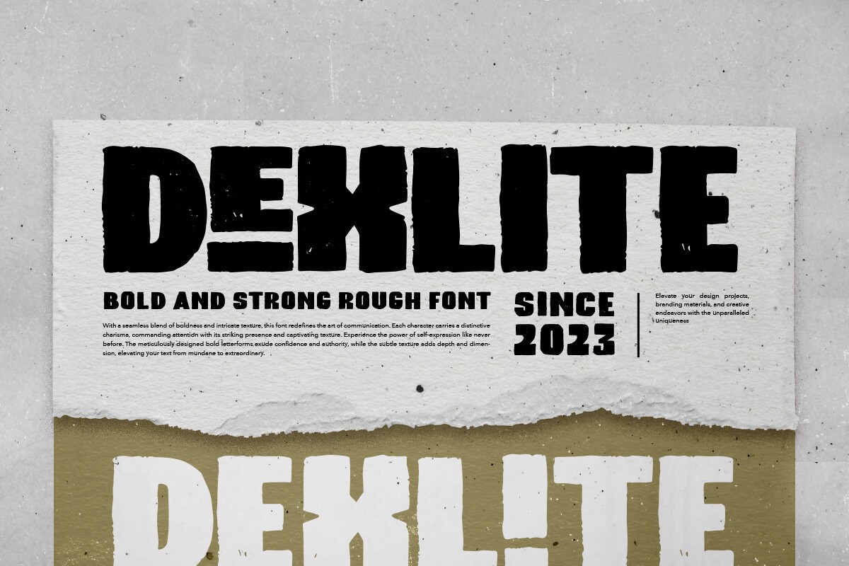 Dexlite Font preview