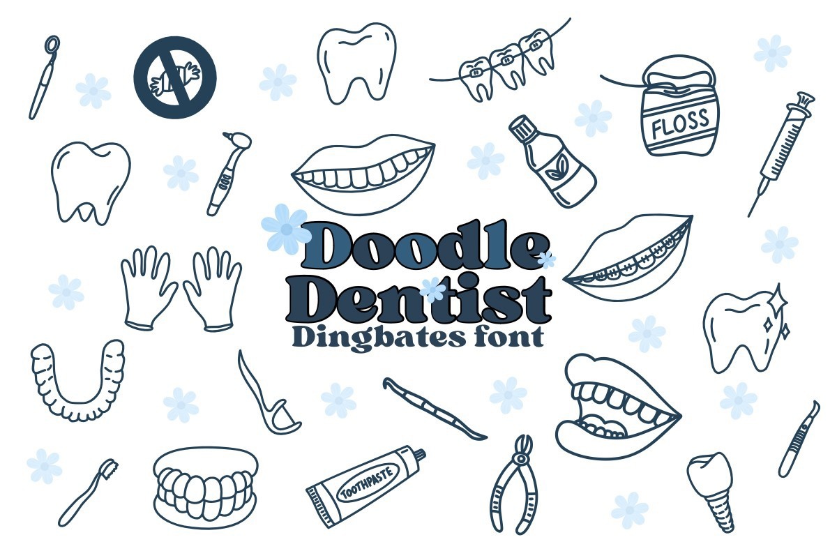 Doodle Dentist Font preview