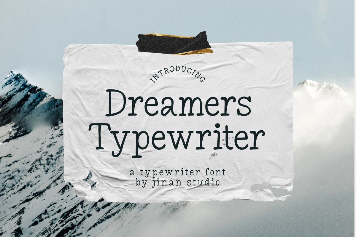 Dreamers Typewriter Font preview