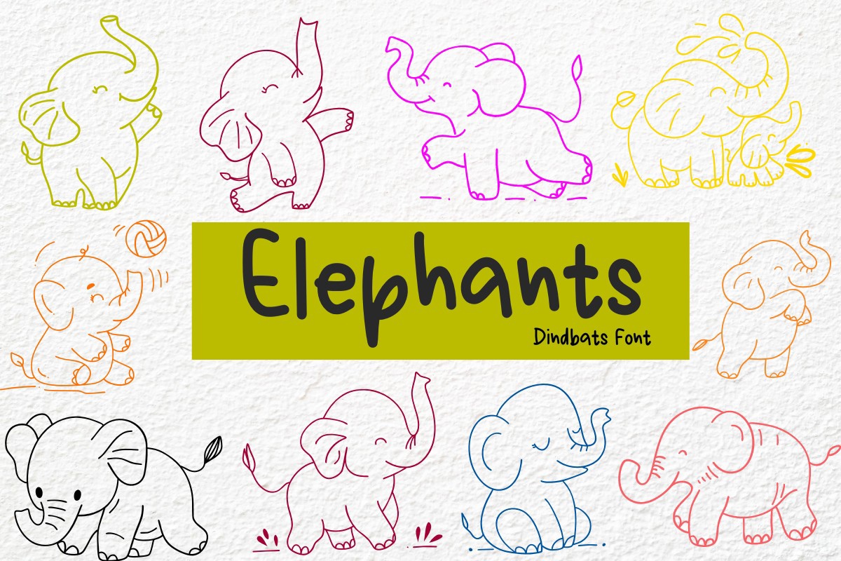 Elephants Font preview