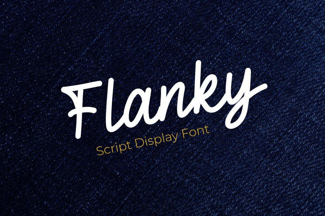 Flanky Font preview