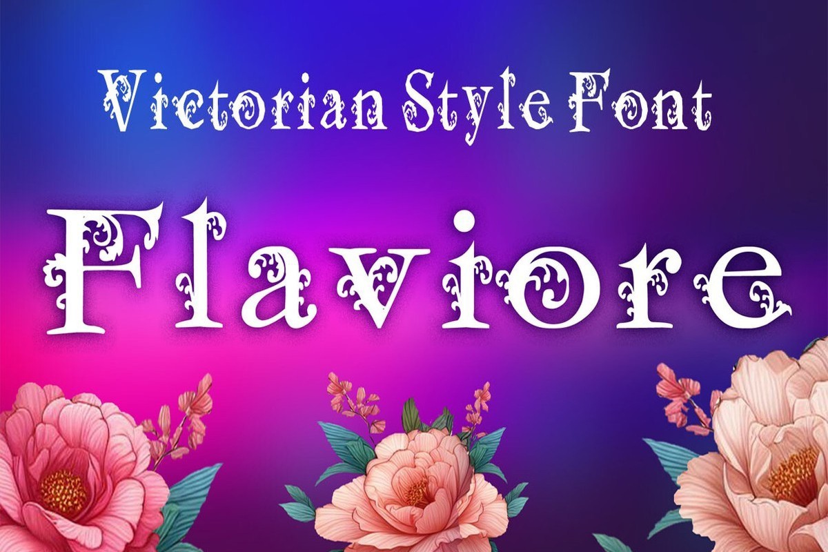 Flaviore Font preview