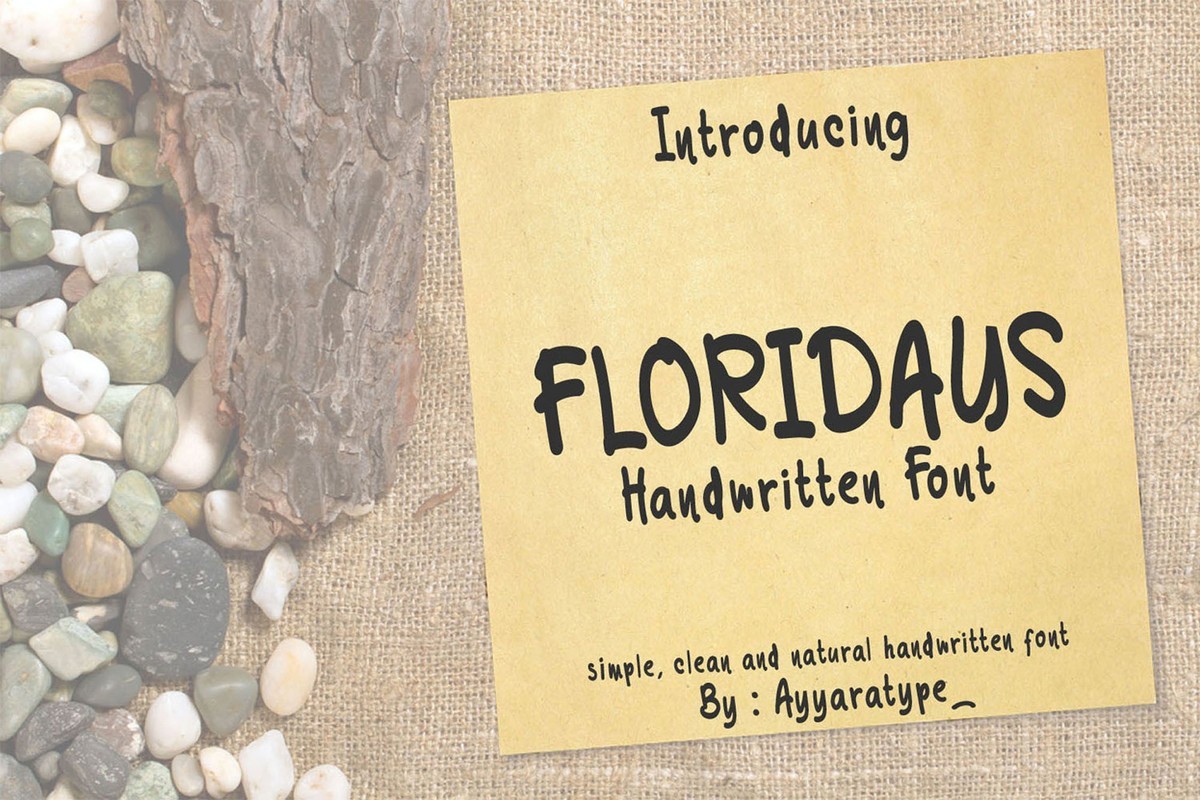 Floridays Font preview