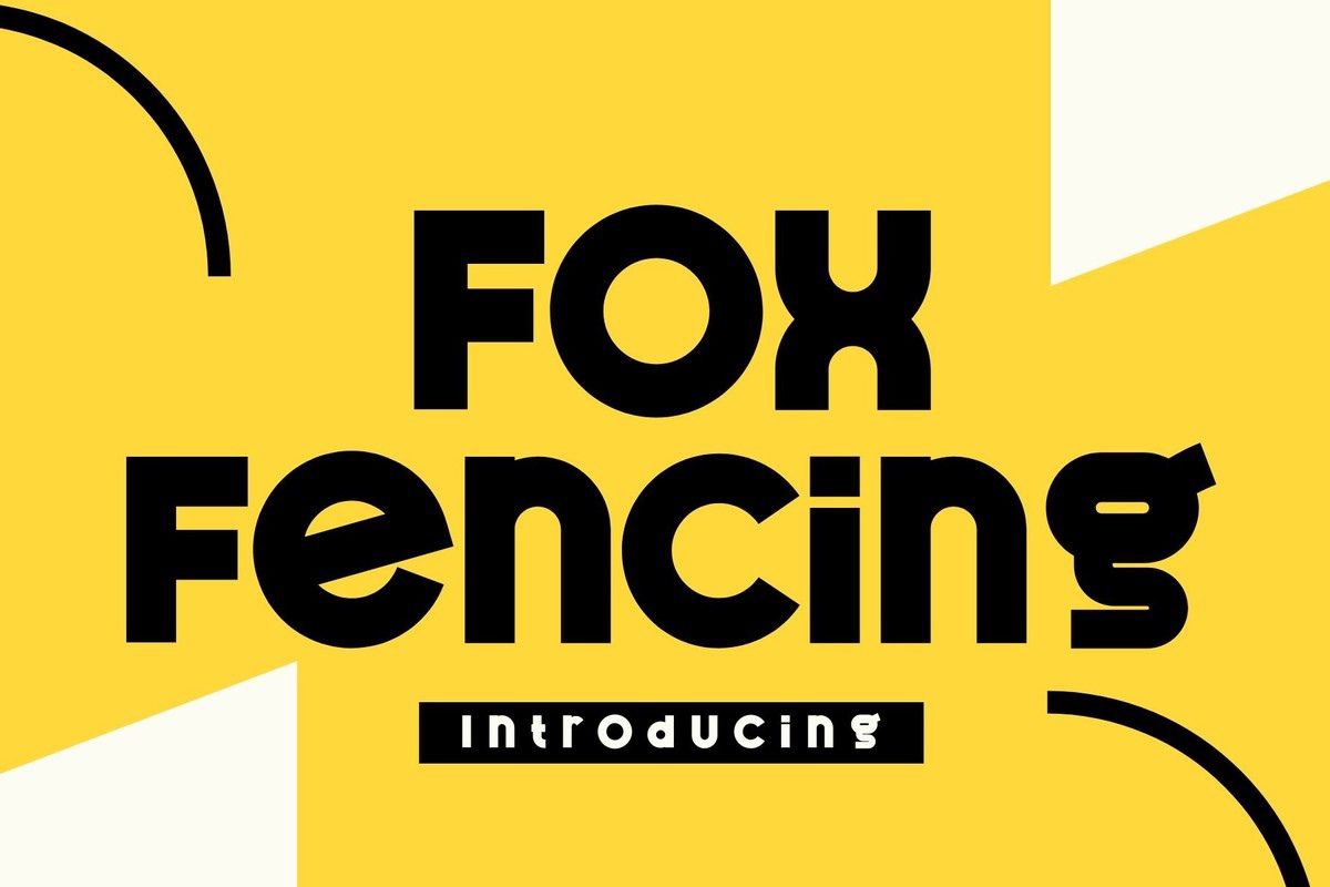 Fox Fencing Font preview