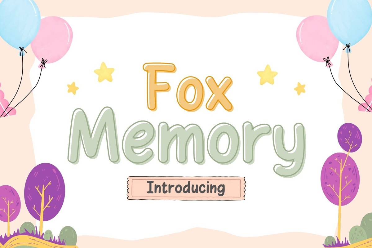 Fox Memory Font preview