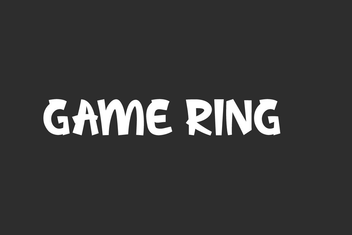 Game Ring Font preview