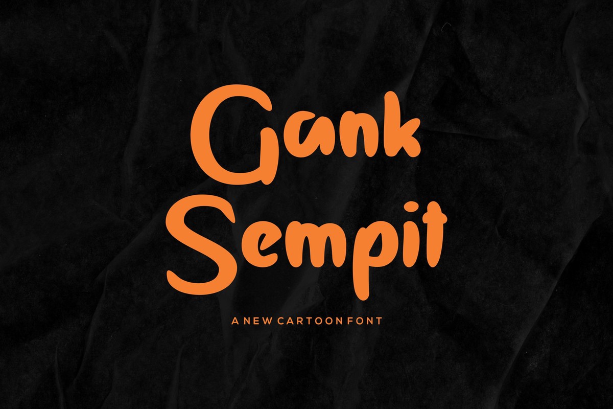 Gank Sempit Font preview