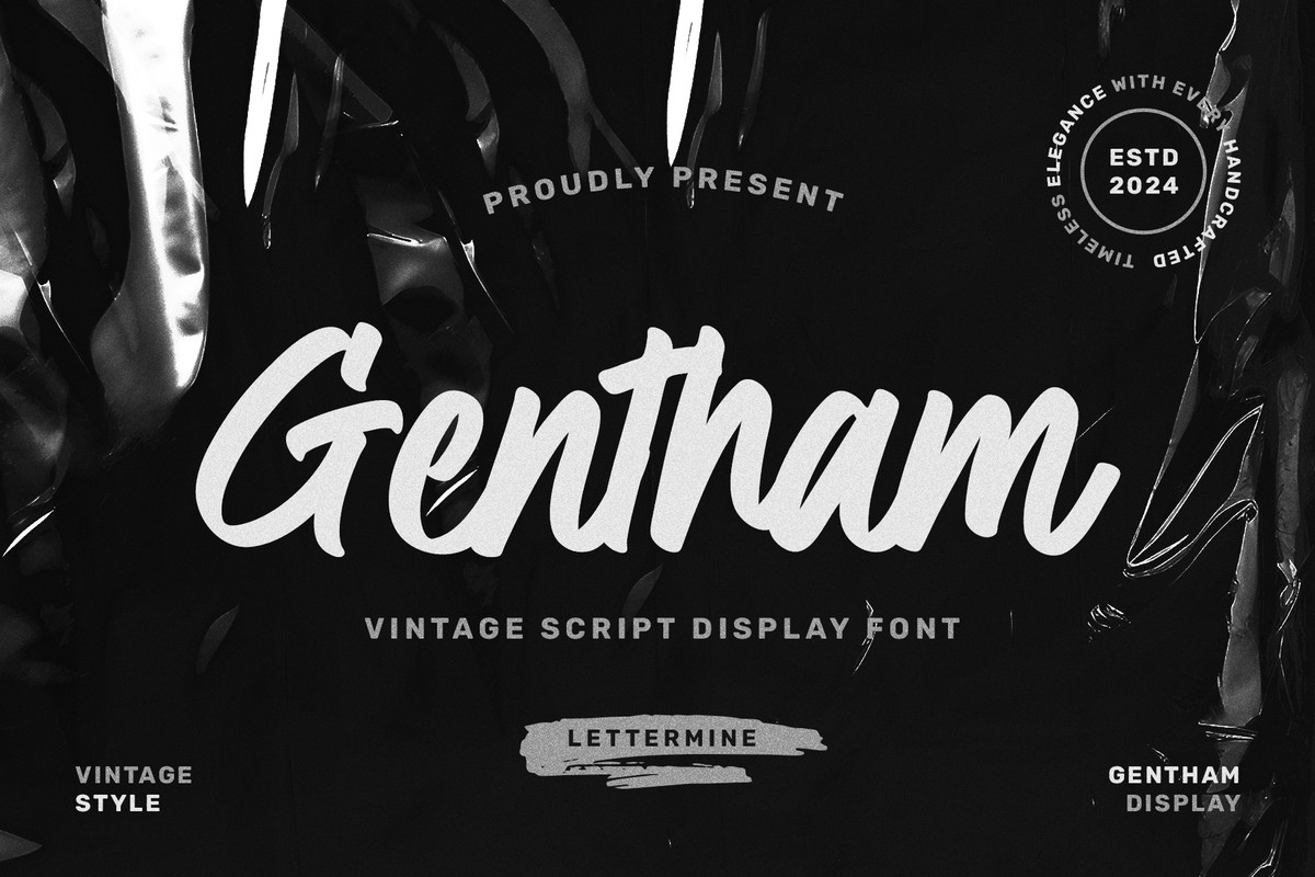 Gentham Font preview