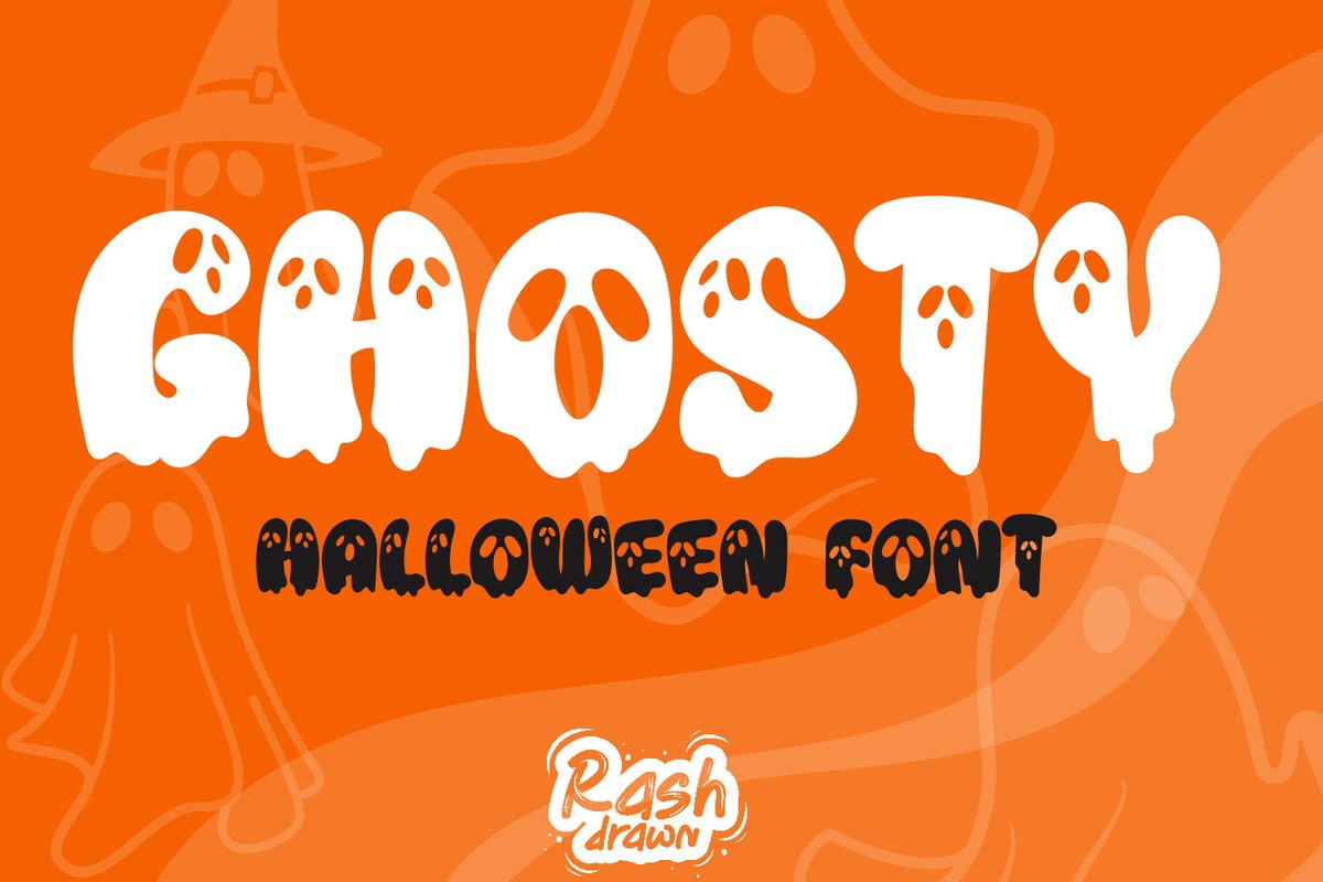 Ghosty Font preview