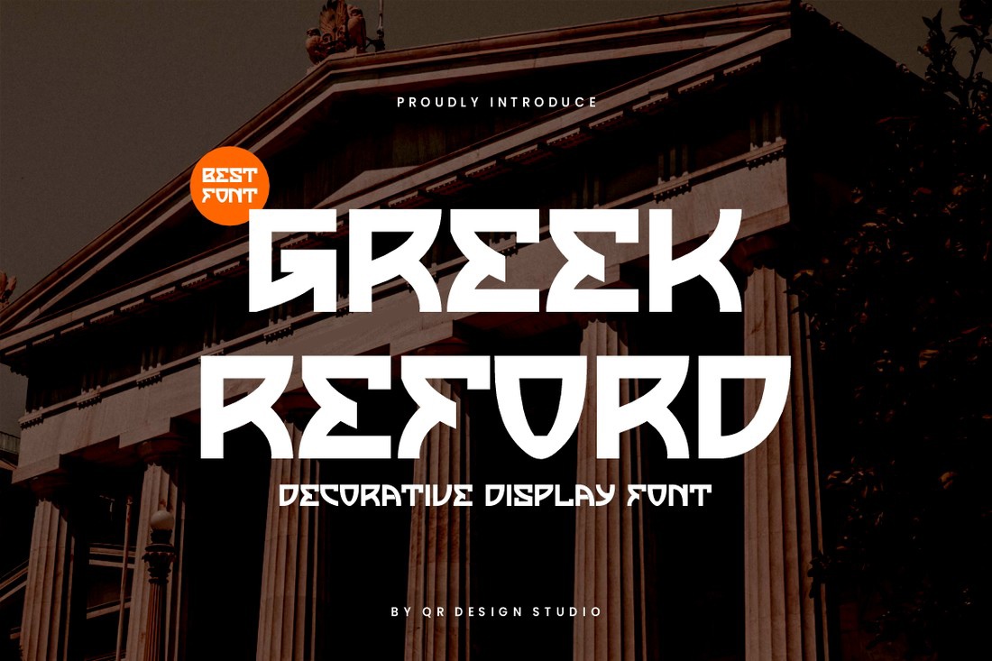 Greek Reford Font preview