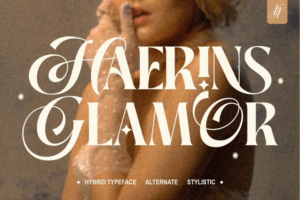 Haerins Glamor Font preview