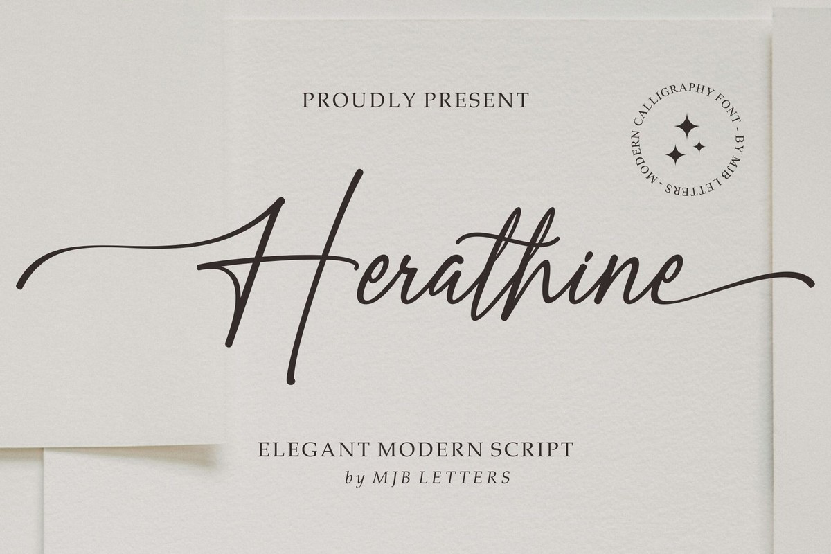 Herathine Font preview