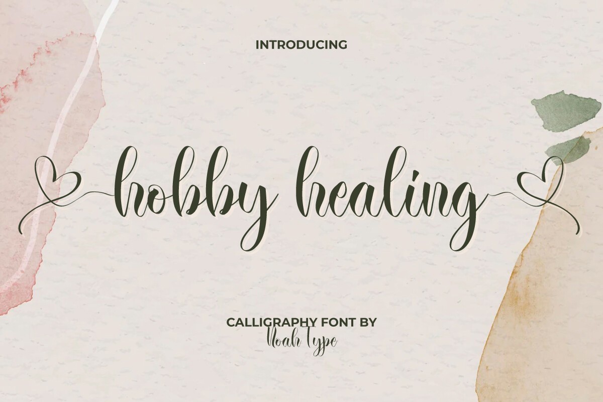 Hobby Healing Regular Font preview