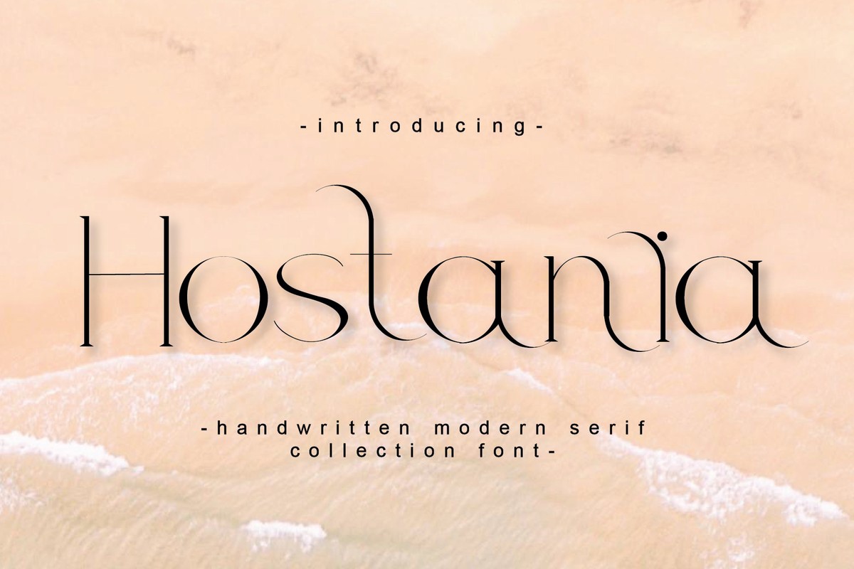 Hostania Regular Font preview