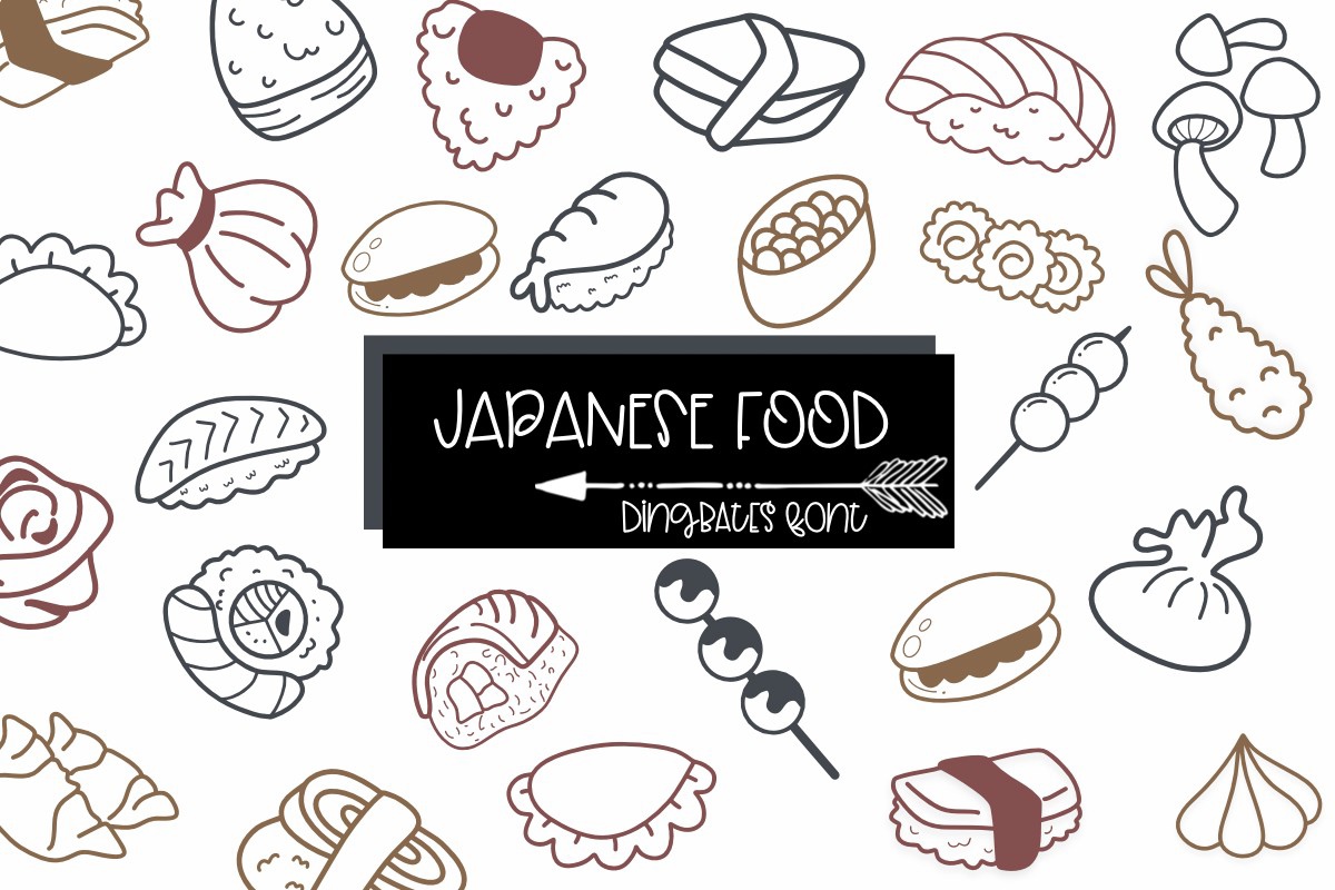 Japanese Food Font preview